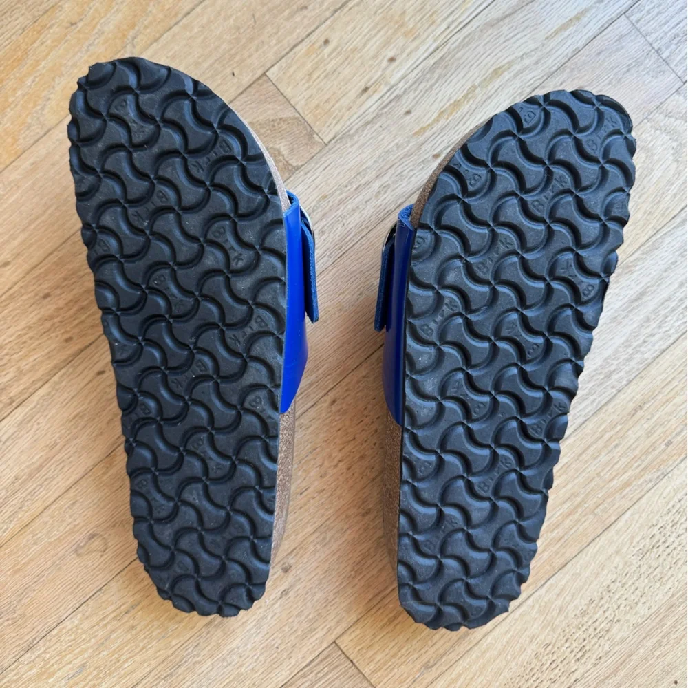 Birkenstock Big Buckle Madrid Cobalt Blue Sandals - Picture 3 of 3